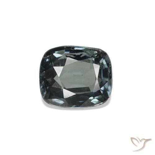 Espinela Plateado oscuro natural de 0.54 ct, Forma Cojín, VS