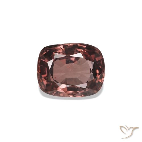 Espinela Rojo oscuro natural de 1.11 ct, Corte Cojín, VS