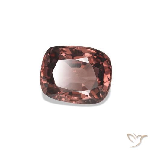 Espinela Rojo oscuro natural de 1.11 ct, Corte Cojín, VS
