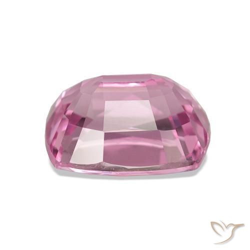 Espinela Rosado intenso natural de 3.09 ct, Corte Cojín, VVS-VS