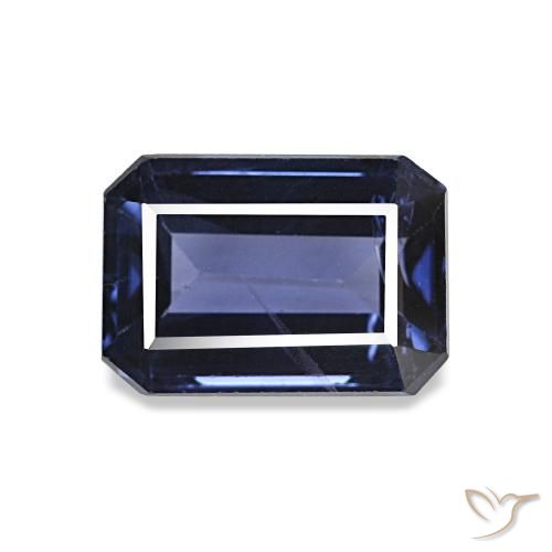 2.21ct Azul oscuro Espinela, corte esmeralda, VVS