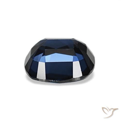 Espinela Azul noche natural de 2.01 ct, Corte Cojín, VVS
