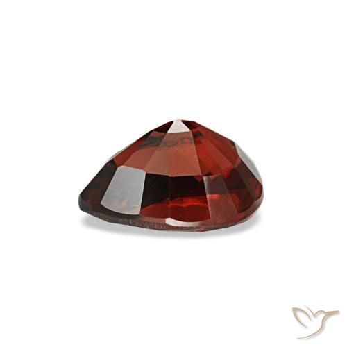 Espinela Rojo oscuro natural de 0.59 ct, En forma de pera, VVS-VS