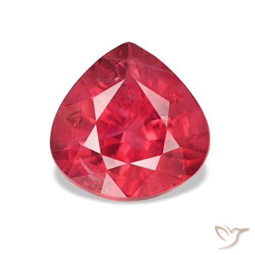 Espinela Roja natural de 2.02 ct, En forma de pera, VS-SI
