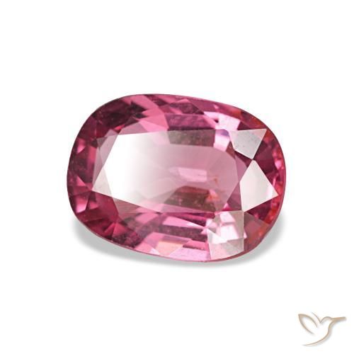 Espinela Rosa oscuro natural de 1.20 ct, Corte Cojín, VVS-VS