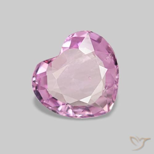 Espinela rosa natural de 0,78 ct, forma de corazón, VS