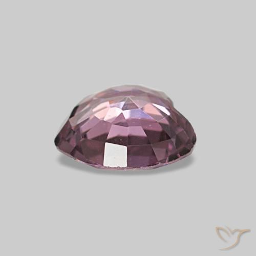 Espinela púrpura natural de 0,63 ct, forma de corazón, VVS