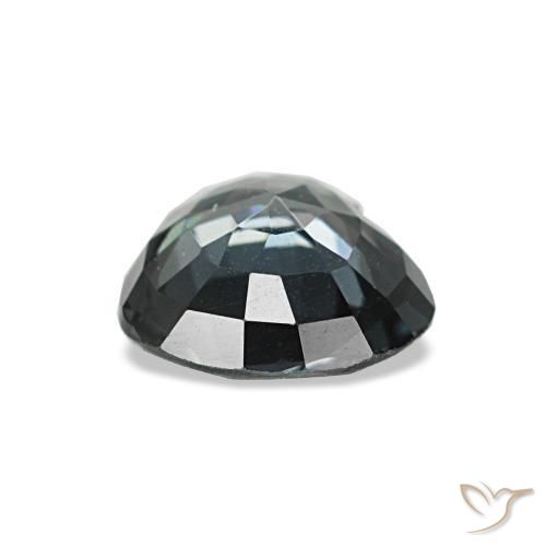 Espinela gris natural de 0,80 ct, forma de corazón, VVS
