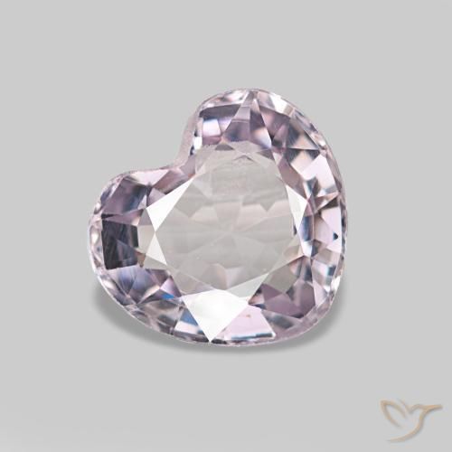 Espinela rosa natural de 0,82 ct, forma de corazón, VVS