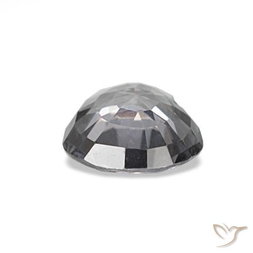 Espinela gris natural de 0,70 ct, forma de corazón, VVS