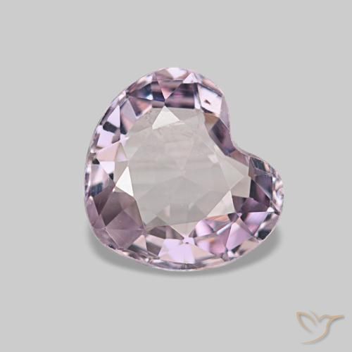 Espinela rosa natural de 0,75 ct, forma de corazón, VVS