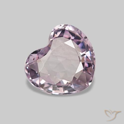 Espinela rosa natural de 0,75 ct, forma de corazón, VVS