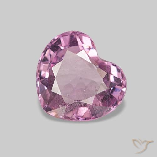 Espinela rosa de 0,86 ct, corazón, VS