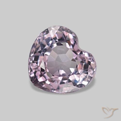 Espinela púrpura natural de 1,03 ct, forma de corazón, VS