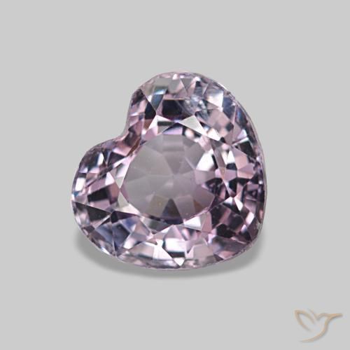 Espinela púrpura natural de 1,03 ct, forma de corazón, VS
