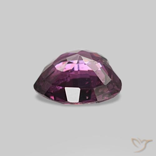 Espinela púrpura natural de 0,72 ct, forma de corazón, VS