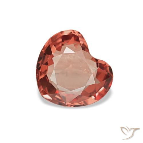 Espinela rojo natural de 0,54 ct, forma de corazón, VS
