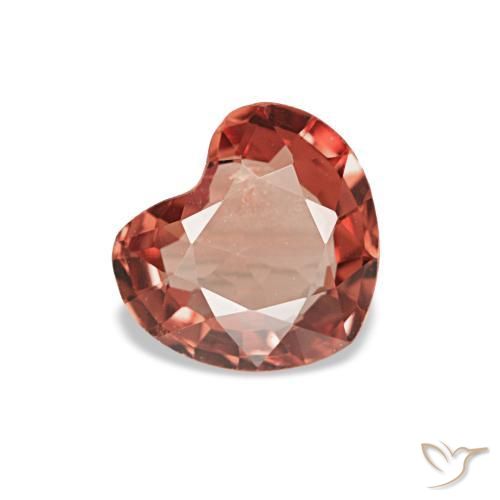 Espinela rojo natural de 0,54 ct, forma de corazón, VS