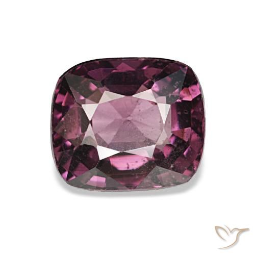 Espinela púrpura de 1,28 ct, cojín, VVS-VS