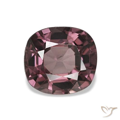 Espinela púrpura natural de 1,06 ct, corte cojín, VVS-VS