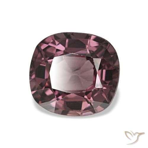 Espinela púrpura natural de 1,06 ct, corte cojín, VVS-VS