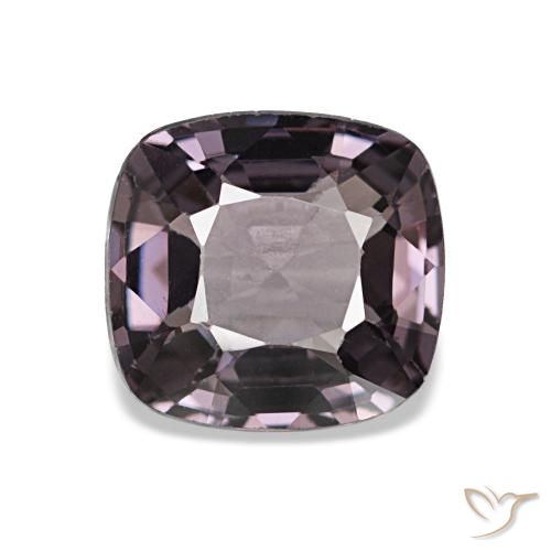 Espinela púrpura natural de 1,25 ct, corte cojín, VVS-VS