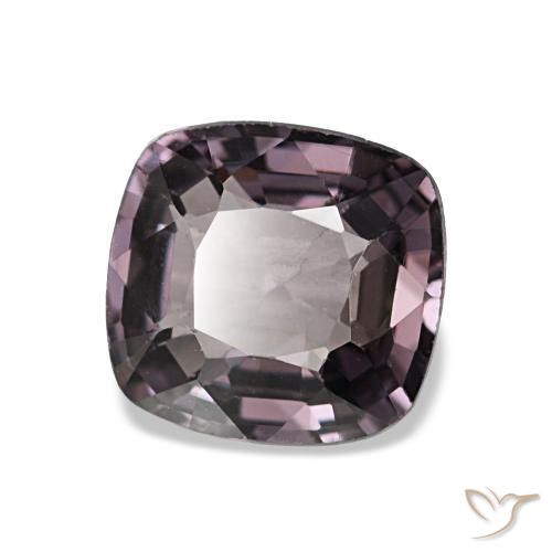 Espinela púrpura natural de 1,25 ct, corte cojín, VVS-VS