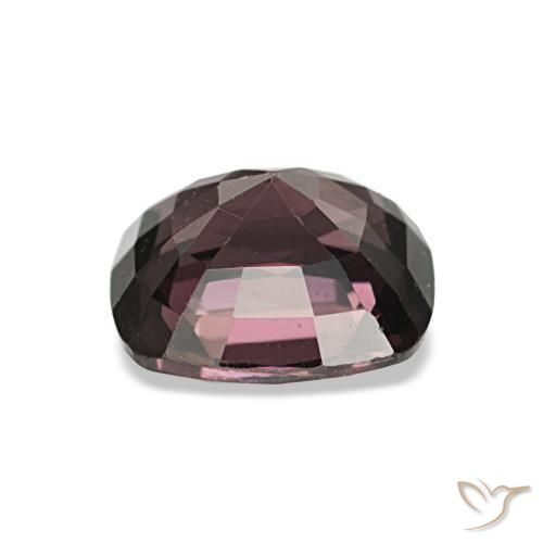 Espinela púrpura natural de 1,54 ct, corte cojín, VVS-VS