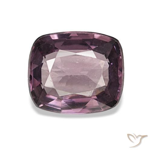 Espinela púrpura natural de 1,37 ct, corte cojín, VVS-VS