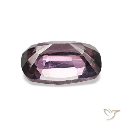 Espinela púrpura natural de 1,37 ct, corte cojín, VVS-VS