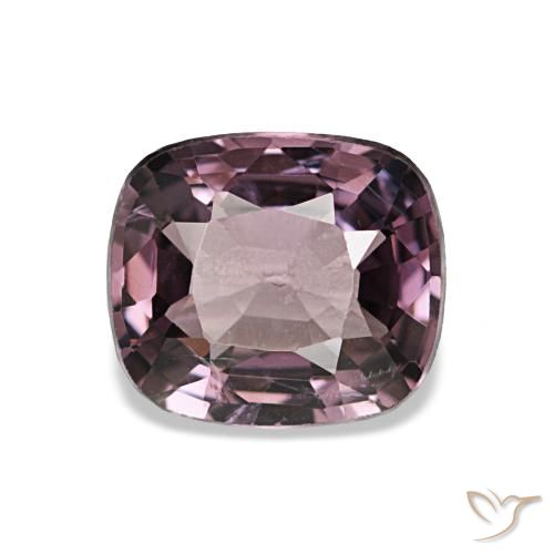 Espinela púrpura natural de 1,10 ct, corte cojín, VVS-VS