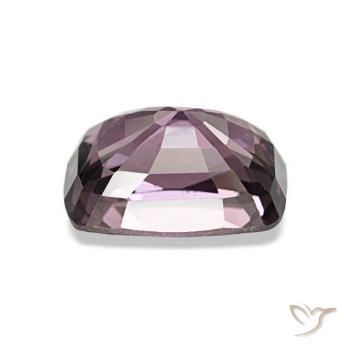 Espinela púrpura natural de 1,38 ct, corte cojín, VVS-VS
