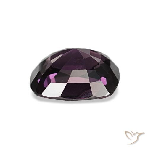 Espinela púrpura natural de 1,48 ct, corte cojín, VVS-VS