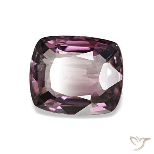 Espinela púrpura natural de 1,54 ct, corte cojín, VVS-VS