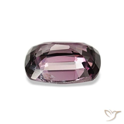 Espinela púrpura natural de 1,54 ct, corte cojín, VVS-VS