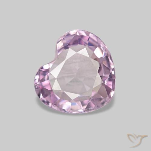 Espinela rosa natural de 0,61 ct, forma de corazón, VS