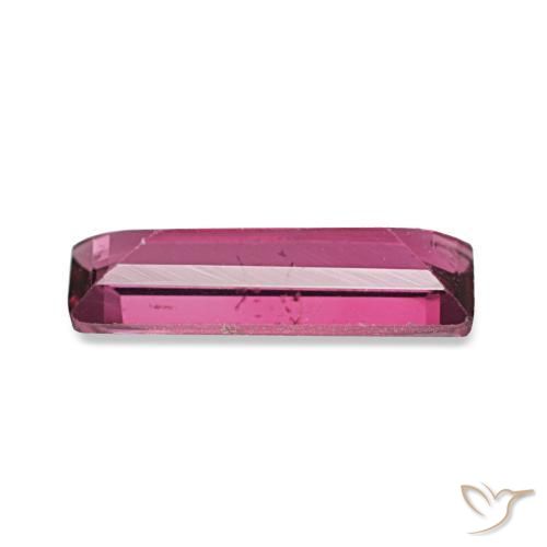 Espinela púrpura natural de 0,60 ct, baguette, VVS-VS