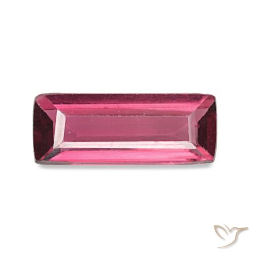 Espinela púrpura natural de 0,51 ct, baguette, VVS-VS
