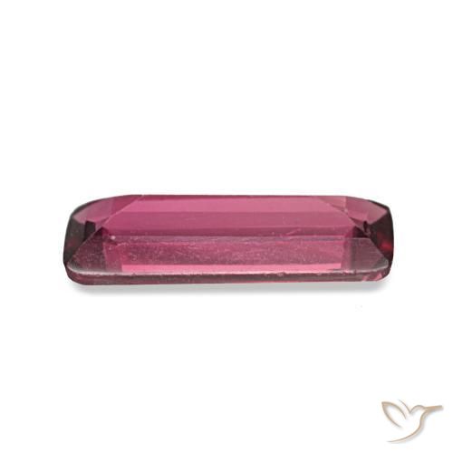 Espinela púrpura natural de 0,51 ct, baguette, VVS-VS