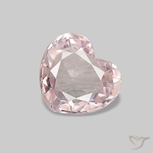 Espinela rosa natural de 0,71 ct, forma de corazón, VVS-VS