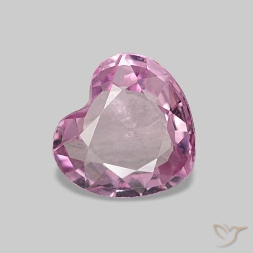 Espinela rosa natural de 0,65 ct, forma de corazón, VVS-VS