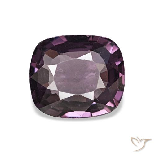 Espinela púrpura de 1,02 ct, cojín, VVS-VS