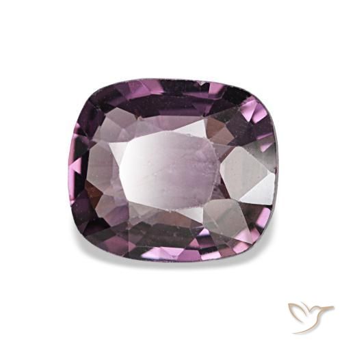 Espinela púrpura natural de 1,02 ct, corte cojín, VVS-VS
