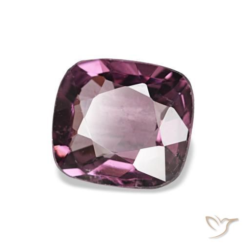 Espinela púrpura natural de 0,95 ct, corte cojín, VVS-VS