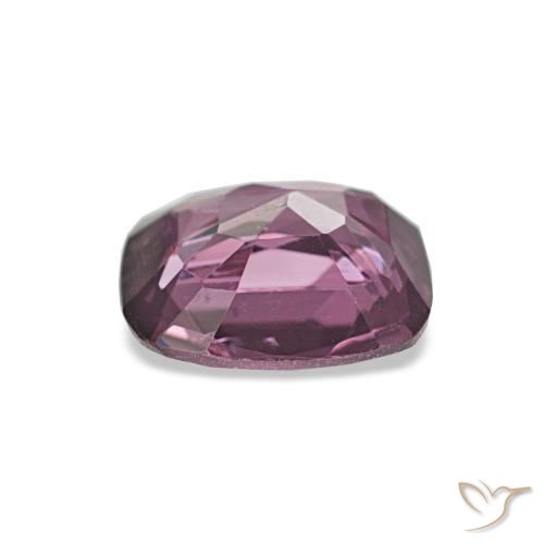 Espinela púrpura natural de 0,95 ct, corte cojín, VVS-VS