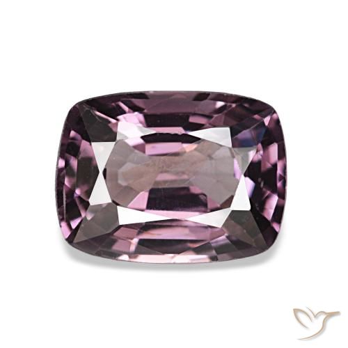 Espinela púrpura natural de 1,34 ct, corte cojín, VVS-VS