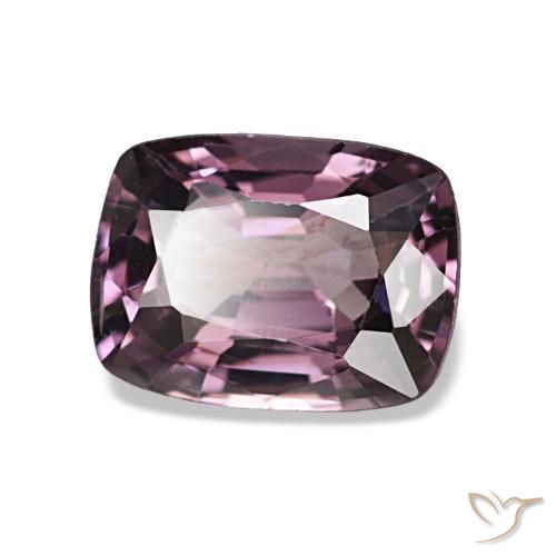 Espinela púrpura natural de 1,34 ct, corte cojín, VVS-VS