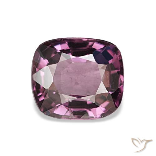 Espinela púrpura natural de 1,06 ct, corte cojín, VVS-VS