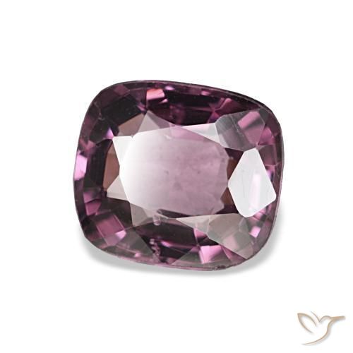 Espinela púrpura natural de 1,06 ct, corte cojín, VVS-VS