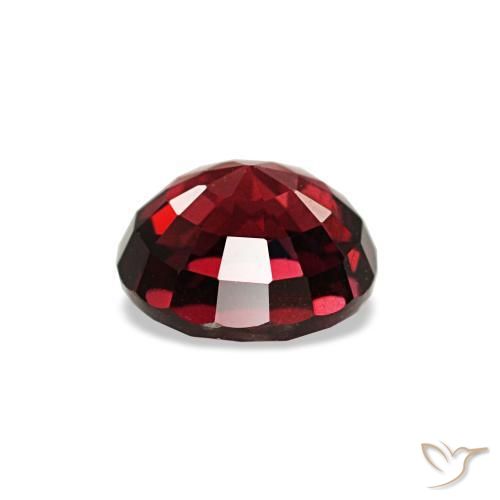 Espinela rojo natural de 1,18 ct, corte redondo, VVS-VS